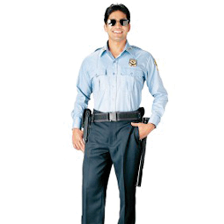 MilSpec Long Sleeve Uniform Shirt Light Blue-Tactical Source LLC