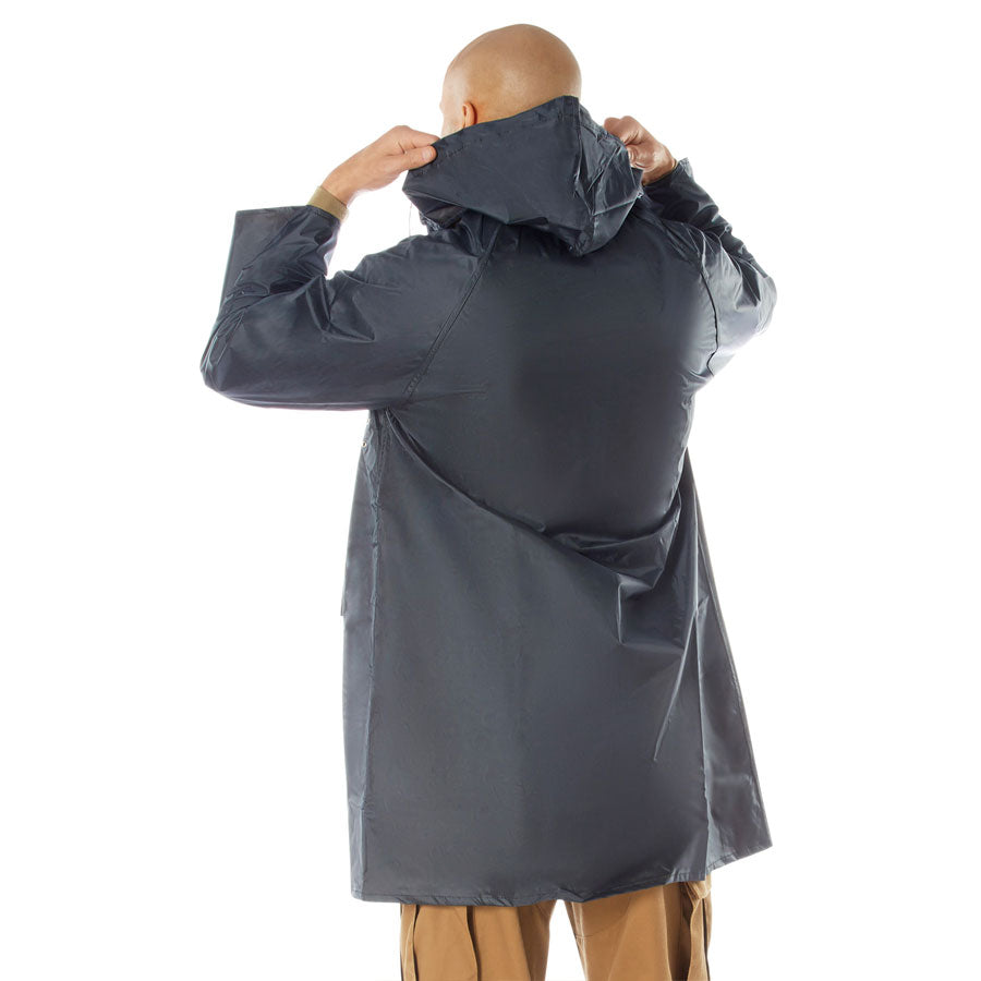 MilSpec Reversible 3/4 Length Rain Parka Navy Blue / Yellow-Tactical Source LLC