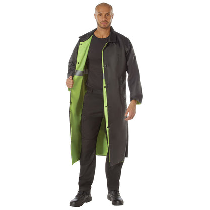 MilSpec Reversible Reflective Rain Parka Safety Green-Tactical Source LLC