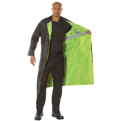 MilSpec Reversible Reflective Rain Parka Safety Green-Tactical Source LLC