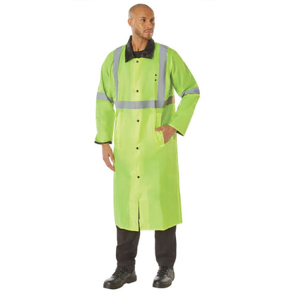 MilSpec Reversible Reflective Rain Parka Safety Green-Tactical Source LLC