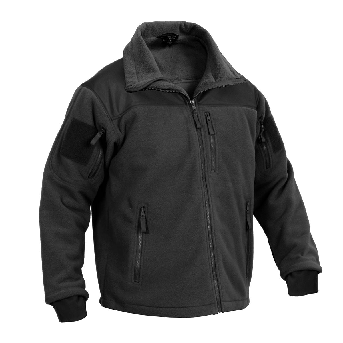 MilSpec Spec Ops Tactical Fleece Jacket Black-Tactical Source LLC
