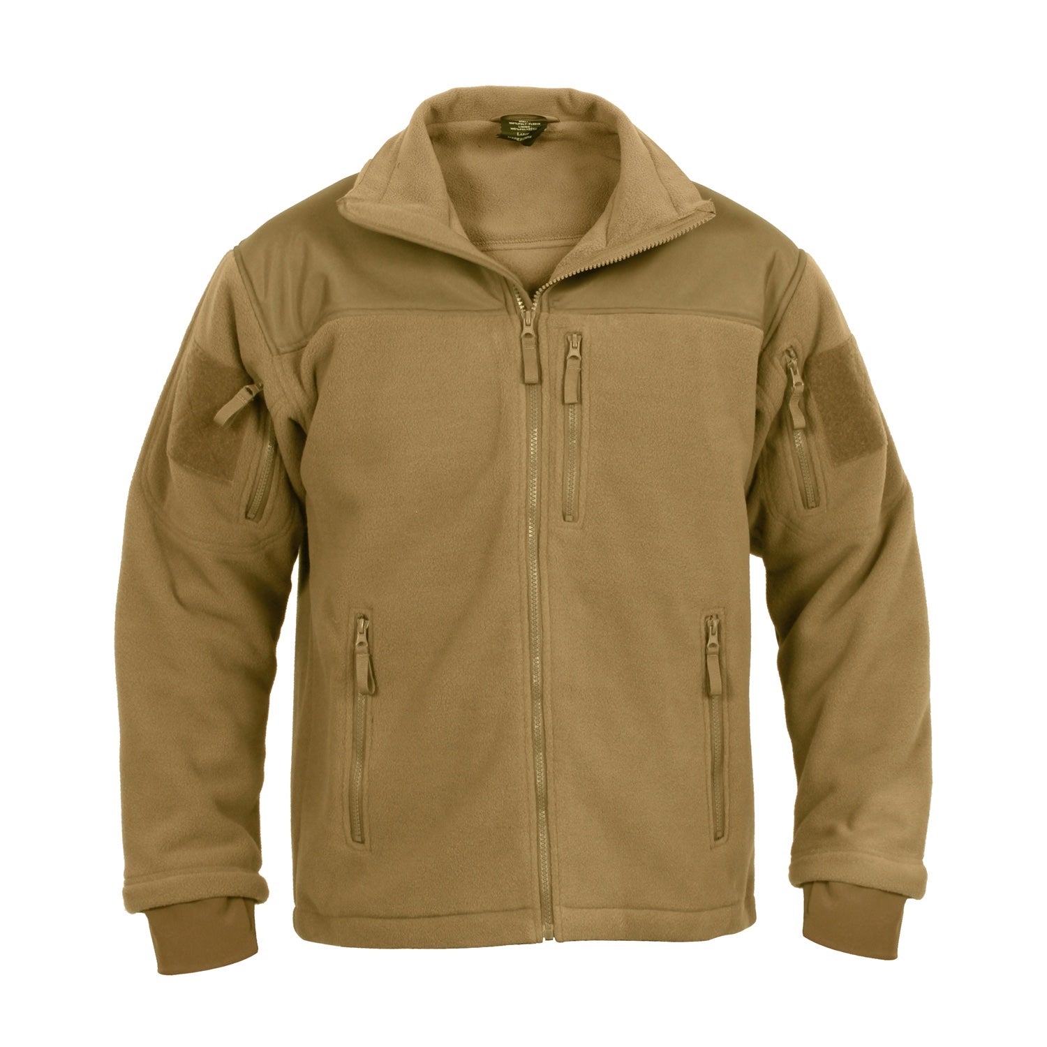 MilSpec Spec Ops Tactical Fleece Jacket Coyote Brown-Tactical Source LLC