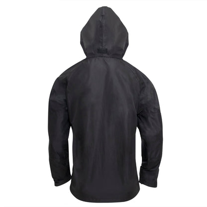 MilSpec Tactical Hard Shell Waterproof Jacket - Black-Tactical Source LLC
