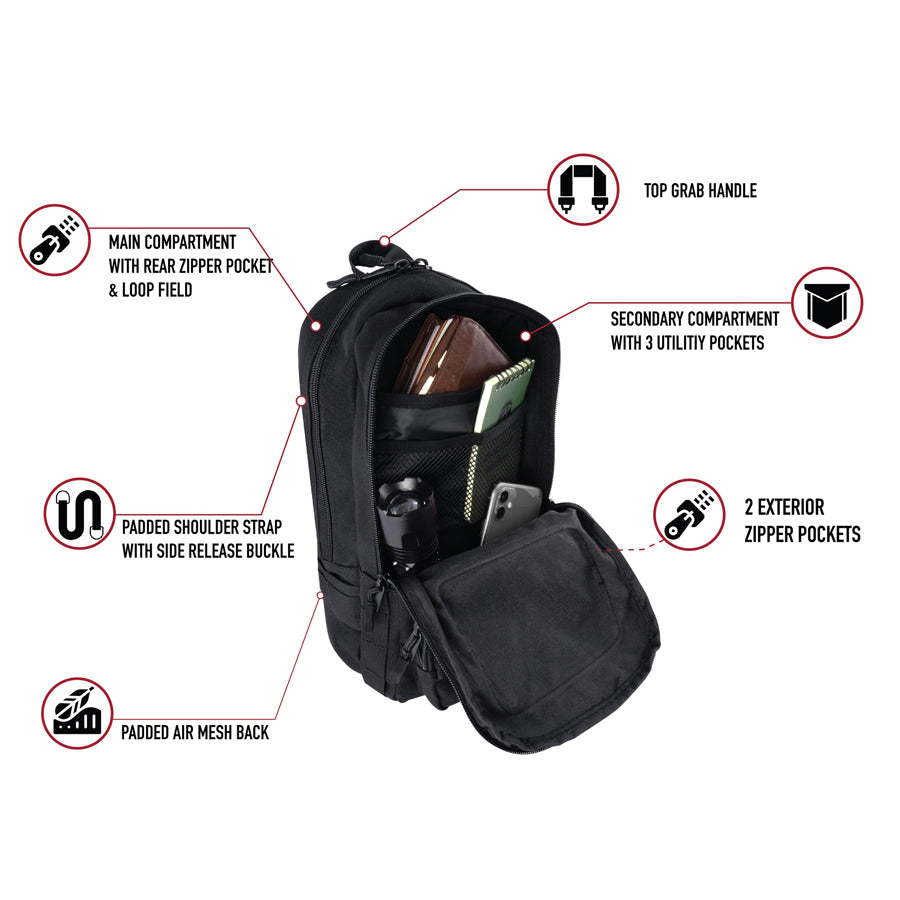Milspec Tactical Traveler Sling Bag-Tactical Source LLC
