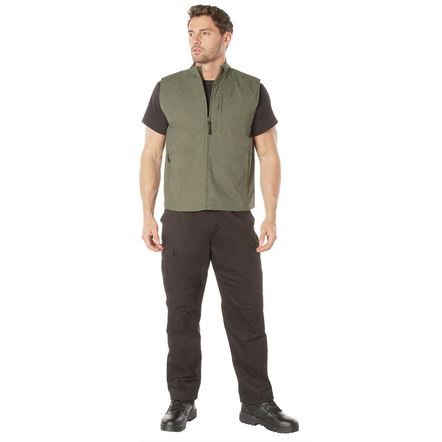 MilSpec Undercover Travel Vest Olive Drab-Tactical Source LLC