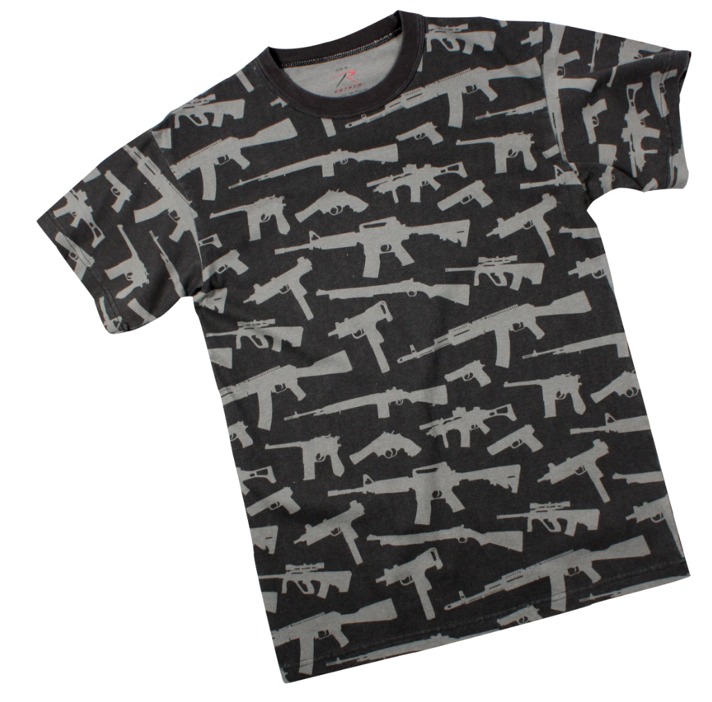 MilSpec Vintage 'Guns' T-Shirt - Black-Tactical Source LLC