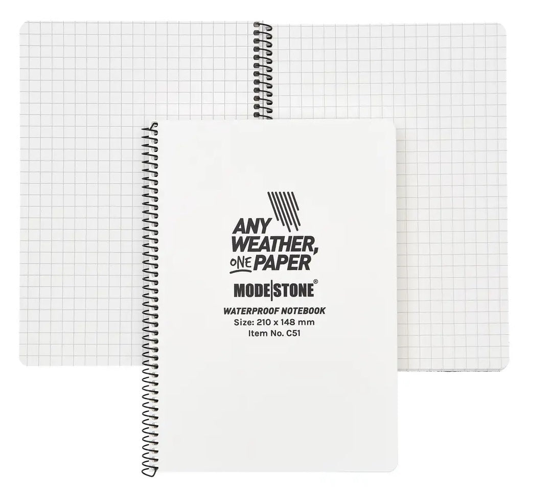 Modestone C51 Side Spiral Notepad A5 148x210mm 50 Sheets White-Tactical Source LLC