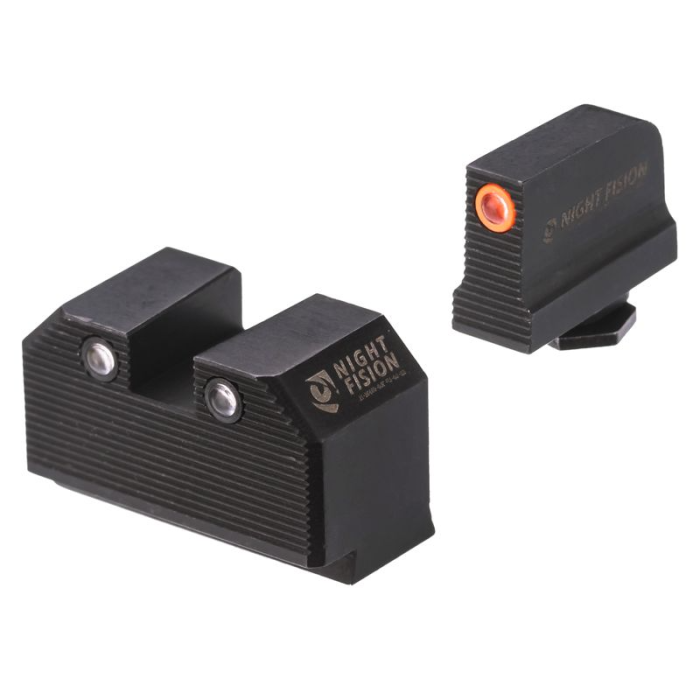 Night Fision Optics Ready Stealth Lower 1/3rd Night Sight Set for Glock 17/19/34 w/ RMR/507C/SRO/ACRO-Tactical Source LLC