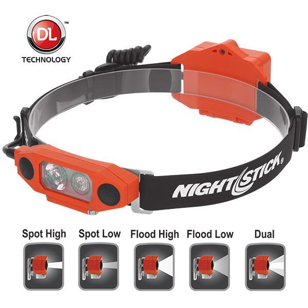 Nightstick DICATA Intrinsically Safe Low Profile Dual Light Headlamp-Tactical Source LLC
