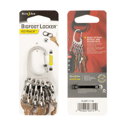 Nite Ize BigFoot Locker KeyRack Stainless Steel-Tactical Source LLC