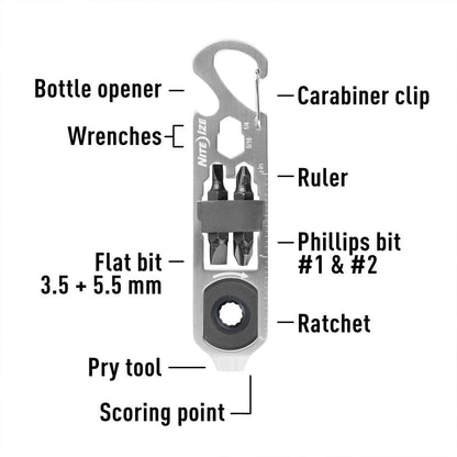 Nite Ize DoohicKey Ratchet Key Tool-Tactical Source LLC