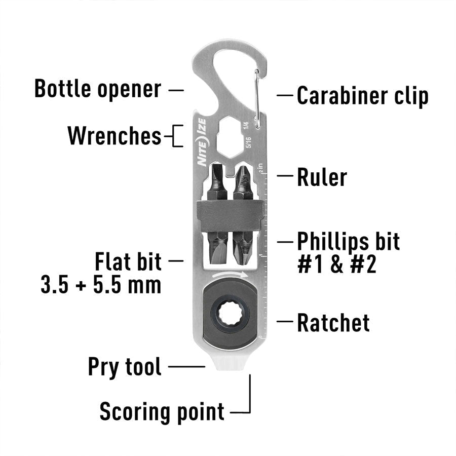 Nite Ize DoohicKey Ratchet Key Tool-Tactical Source LLC