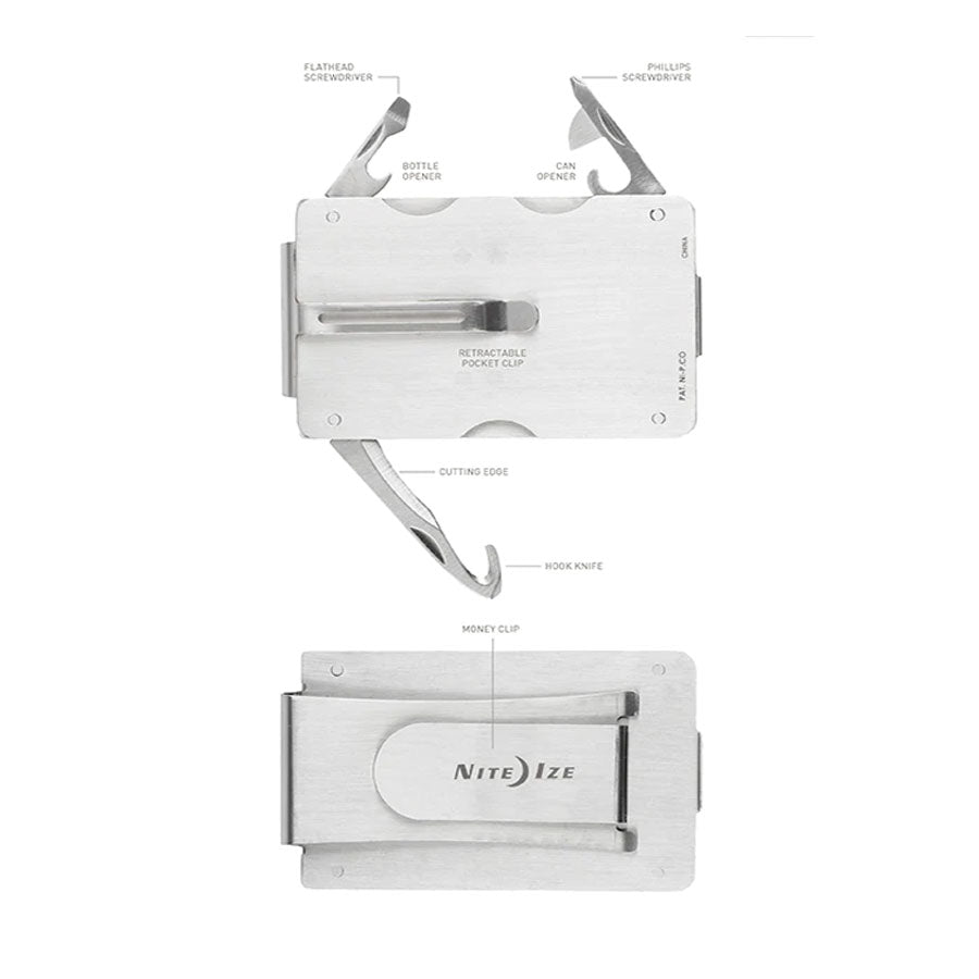Nite Ize Financial Tool Money Clip + Pocket Tools-Tactical Source LLC