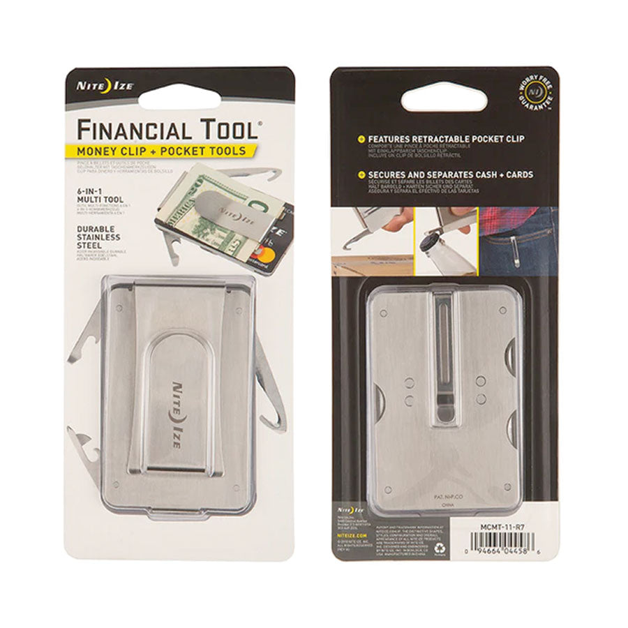 Nite Ize Financial Tool Money Clip + Pocket Tools-Tactical Source LLC