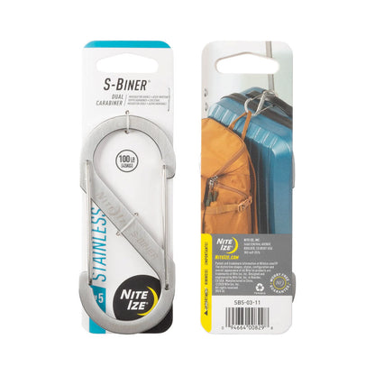 Nite Ize S-Biner Dual Carabiner Stainless Steel-Tactical Source LLC