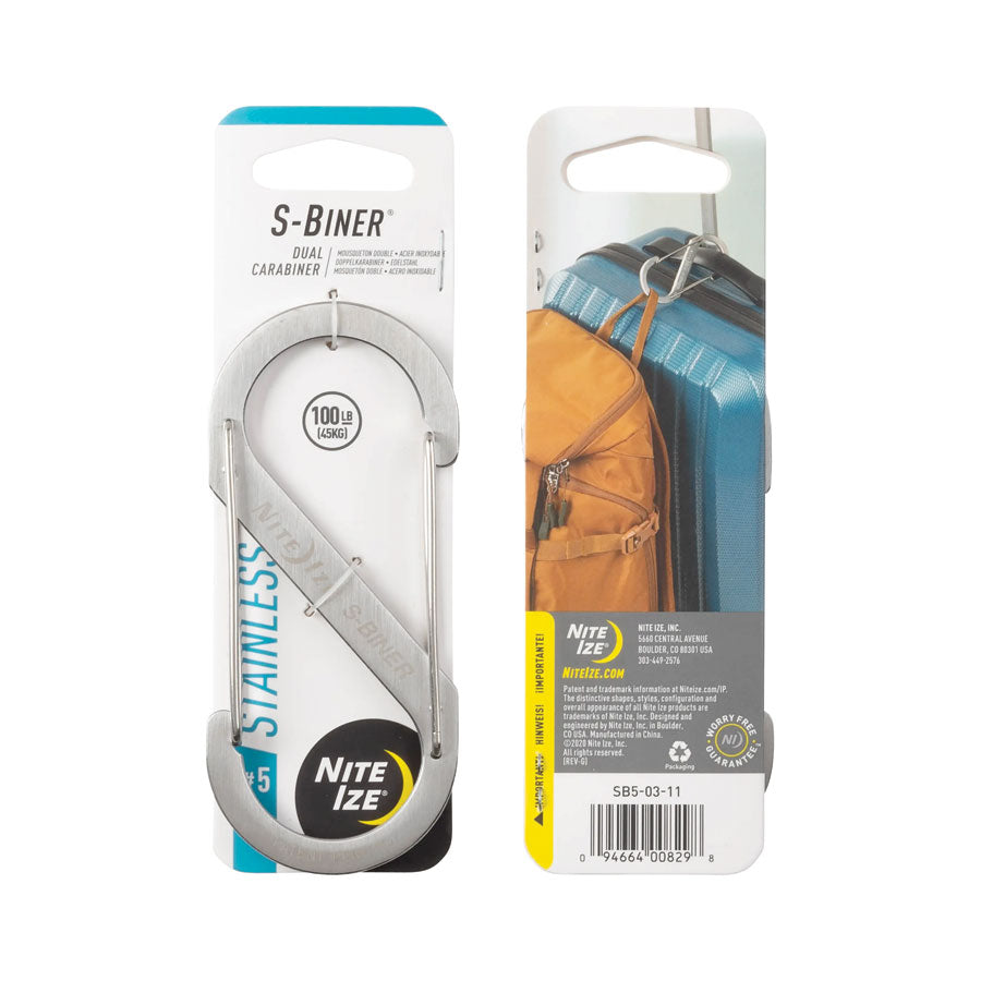 Nite Ize S-Biner Dual Carabiner Stainless Steel-Tactical Source LLC