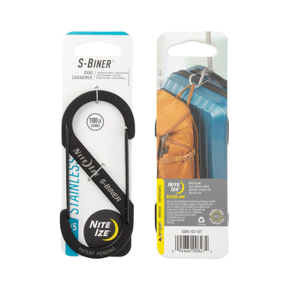 Nite Ize S-Biner Dual Carabiner Stainless Steel-Tactical Source LLC