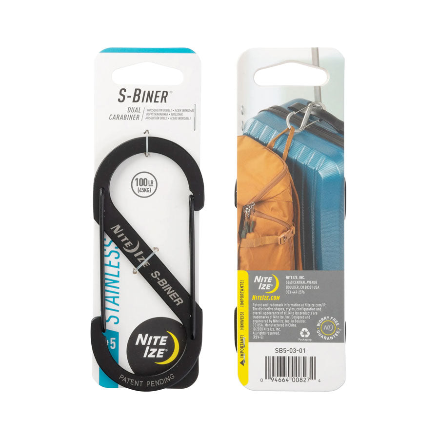 Nite Ize S-Biner Dual Carabiner Stainless Steel-Tactical Source LLC
