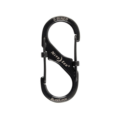 Nite-Ize S-Biner SlideLock #2 Steel Black-Tactical Source LLC
