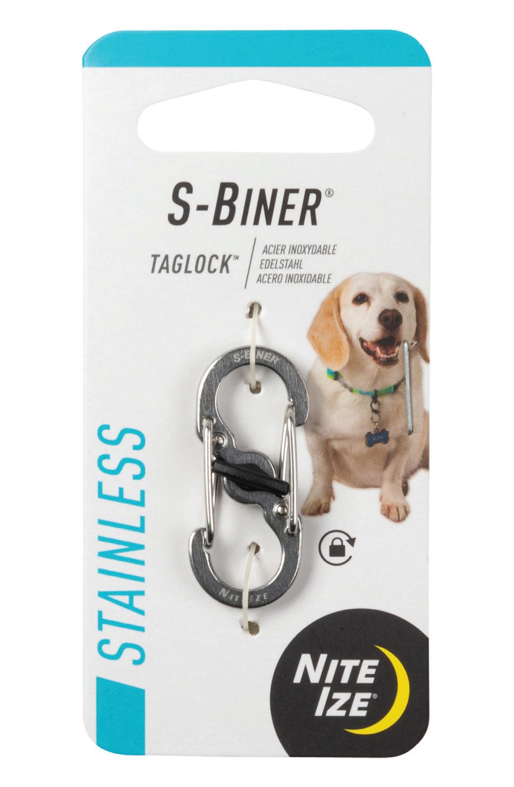 Nite Ize S-Biner TagLock Stainless Steel-Tactical Source LLC
