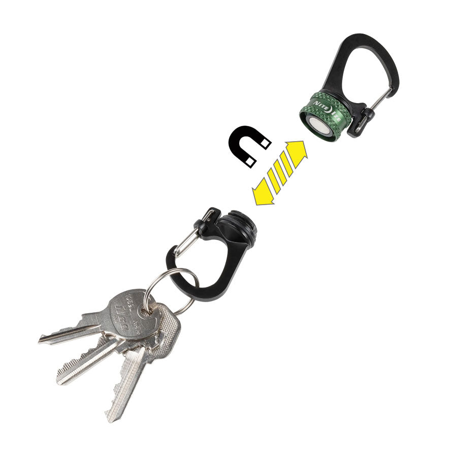 Nite Ize SlideLock 360° Magnetic Locking Carabiner Olive-Tactical Source LLC