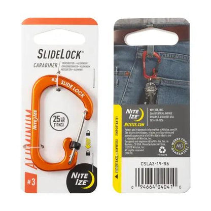 Nite Ize SlideLock Carabiner Aluminium #3-Tactical Source LLC