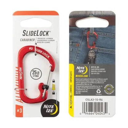 Nite Ize SlideLock Carabiner Aluminium #3-Tactical Source LLC