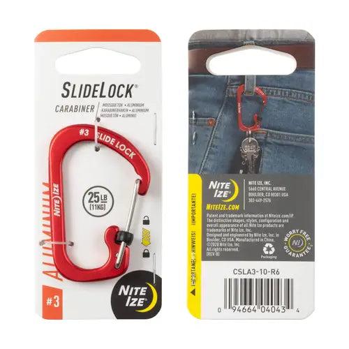 Nite Ize SlideLock Carabiner Aluminium #3-Tactical Source LLC