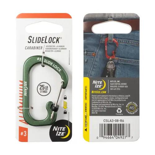 Nite Ize SlideLock Carabiner Aluminium #3-Tactical Source LLC
