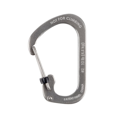 Nite Ize SlideLock Carabiner Stainless Steel #2-Tactical Source LLC
