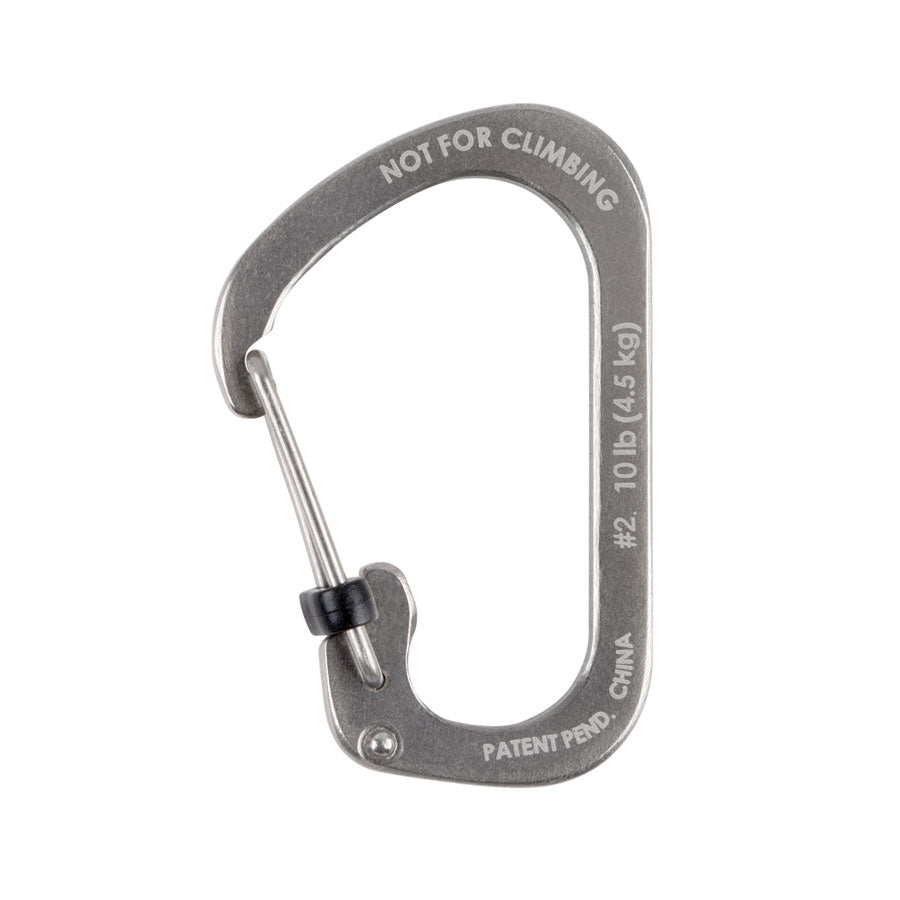 Nite Ize SlideLock Carabiner Stainless Steel #2-Tactical Source LLC