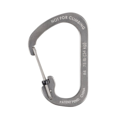Nite Ize SlideLock Carabiner Stainless Steel #4-Tactical Source LLC