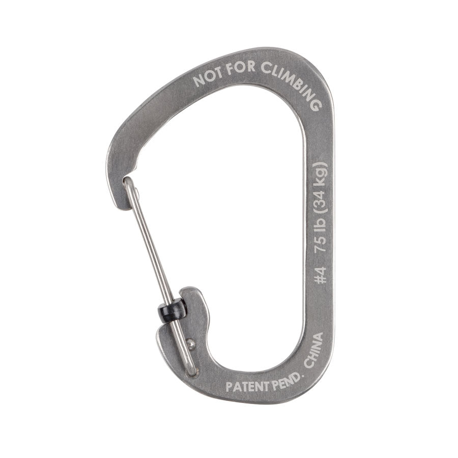 Nite Ize SlideLock Carabiner Stainless Steel #4-Tactical Source LLC