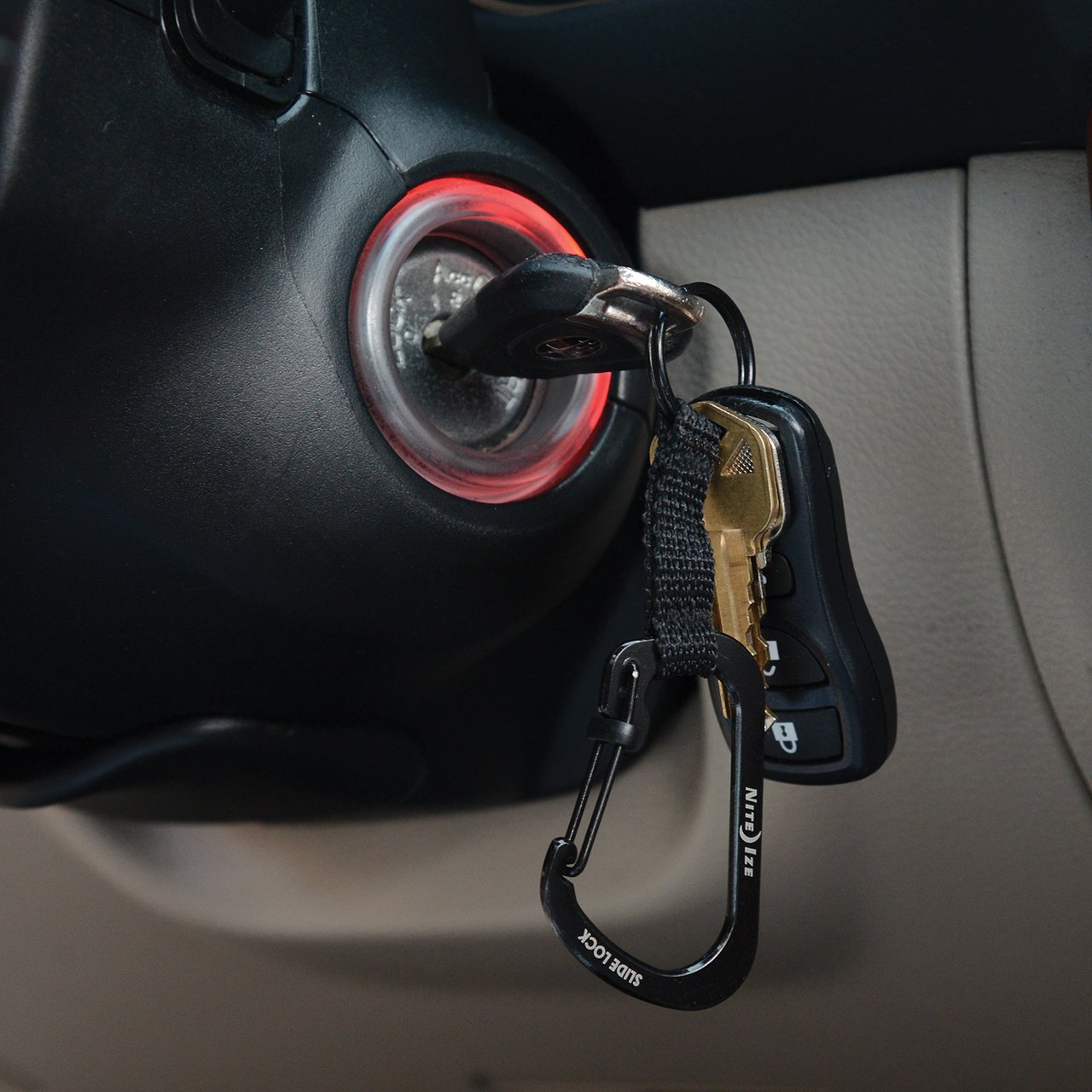 Nite-Ize SlideLock Keyring #3 Steel Black-Tactical Source LLC