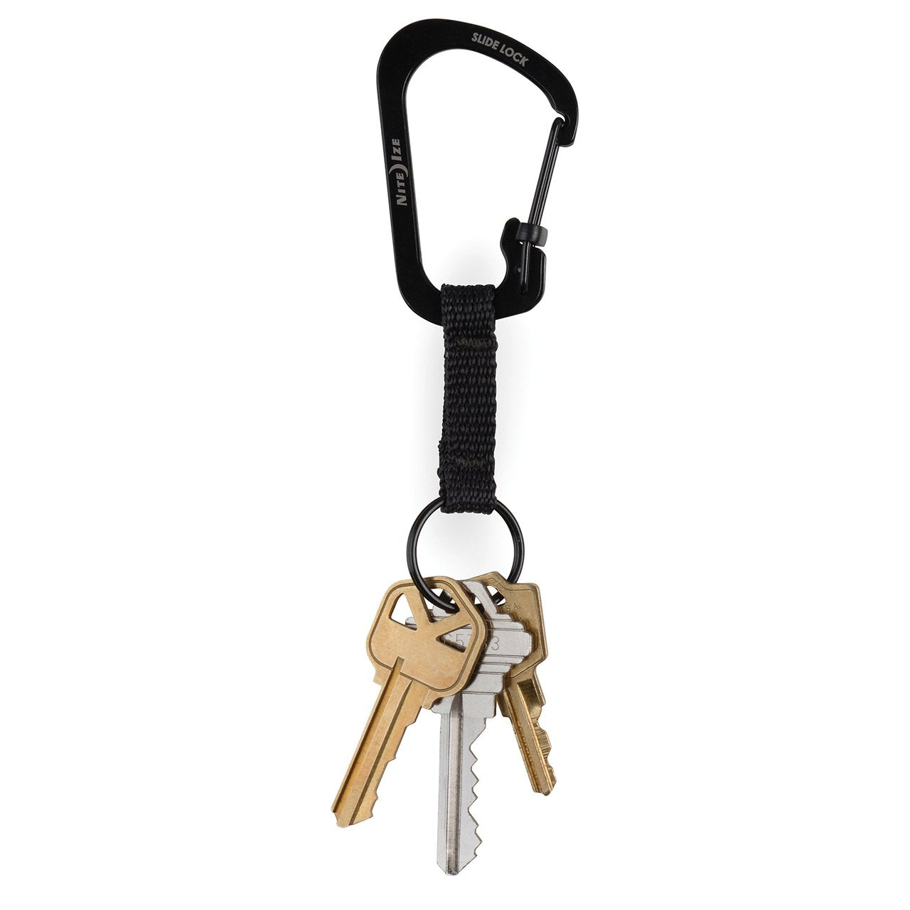 Nite-Ize SlideLock Keyring #3 Steel Black-Tactical Source LLC