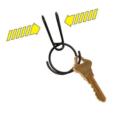 Nite-Ize SqueezeRing Easy Load Key Clip Black-Tactical Source LLC