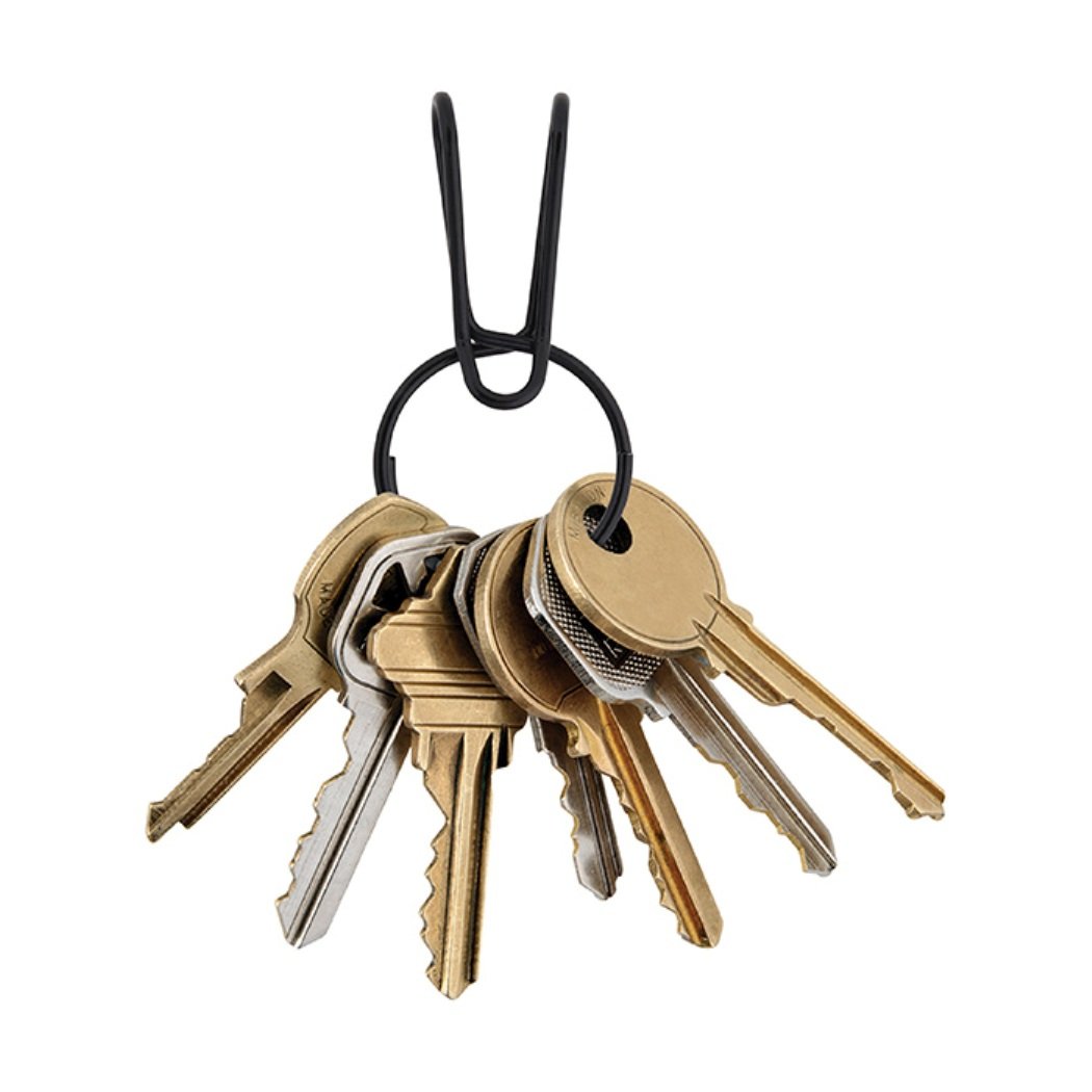 Nite-Ize SqueezeRing Easy Load Key Clip Black-Tactical Source LLC