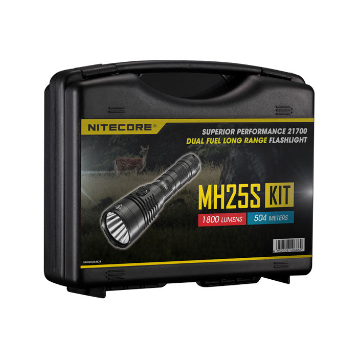 Nitecore MH25S Powerful 1800 Lumen 504m Long range Tactical Torch Kit-Tactical Source LLC