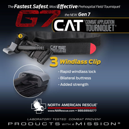 North American Rescue Combat Application Tourniquet Gen 7 CAT TQ-Tactical Source LLC