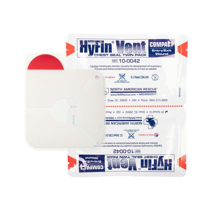 North American Rescue HyFin HyFin Vent Chest Seal Twin Pack-Tactical Source LLC