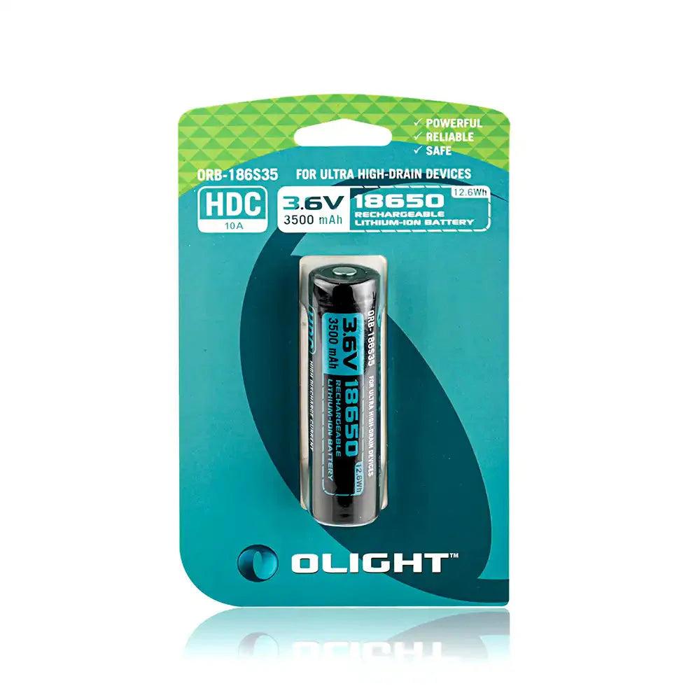 Olight 3500mAh 18650 protected Li-ion rechargeable battery ORB-186S35-Tactical Source LLC