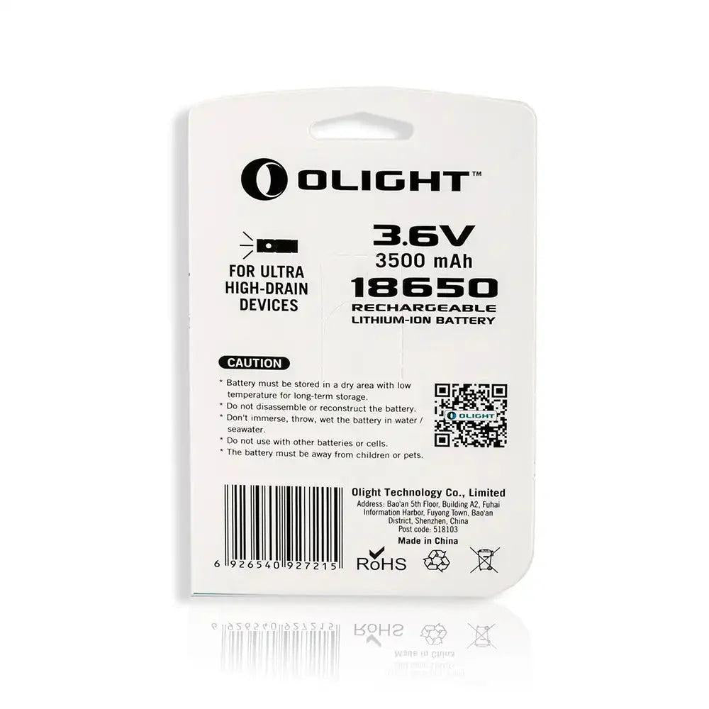 Olight 3500mAh 18650 protected Li-ion rechargeable battery ORB-186S35-Tactical Source LLC