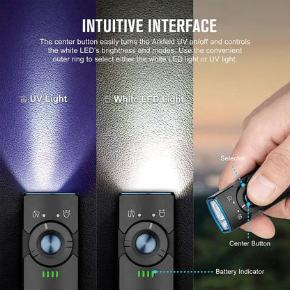 Olight Arkfeld UV 1000 Lumens with Dual Light Source EDC-White Light & UV Light-Tactical Source LLC