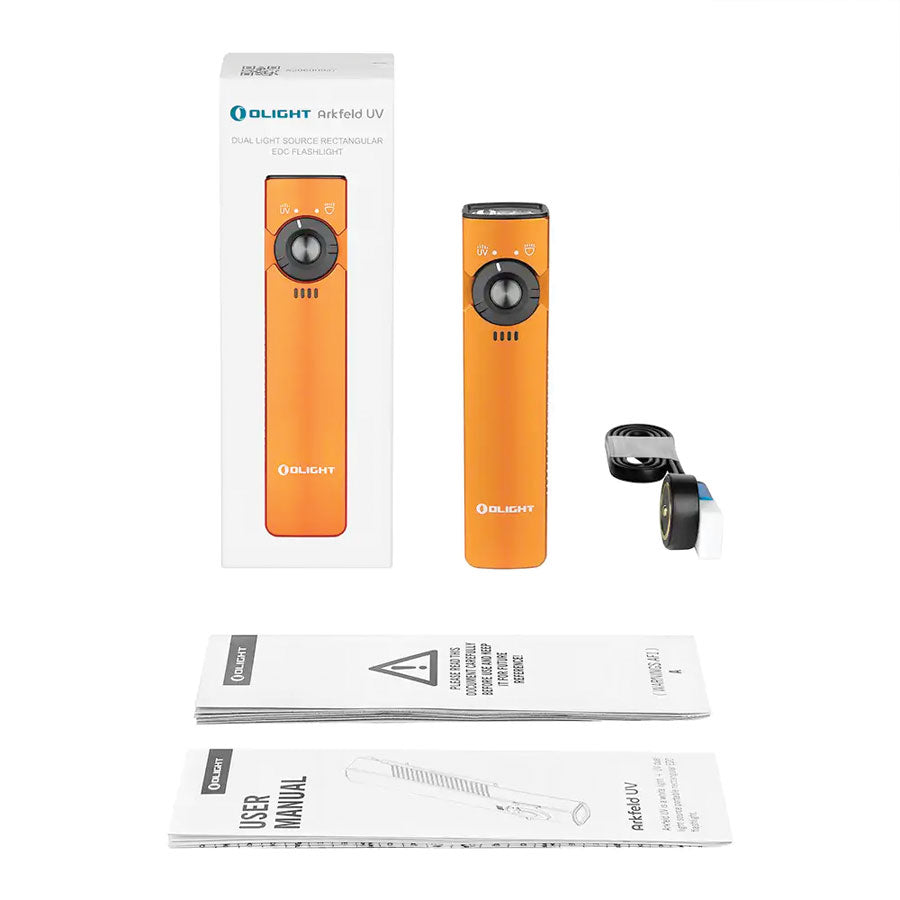 Olight Arkfeld UV 1000 Lumens with Dual Light Source EDC-White Light & UV Light-Tactical Source LLC
