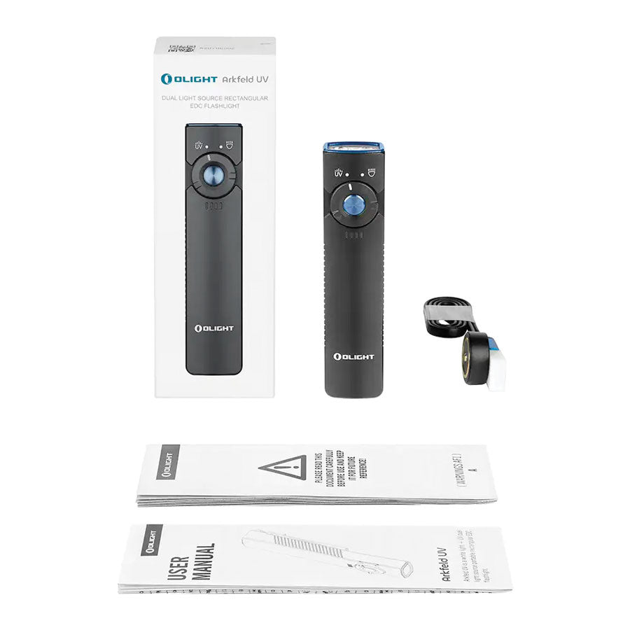 Olight Arkfeld UV 1000 Lumens with Dual Light Source EDC-White Light & UV Light-Tactical Source LLC