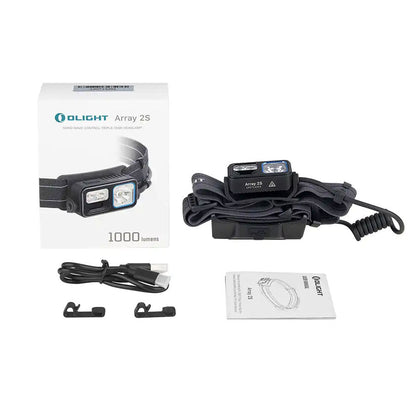 OLIGHT Array 2S USB Rechargeable LED Headlamp 1000 Lumens Black-Tactical Source LLC