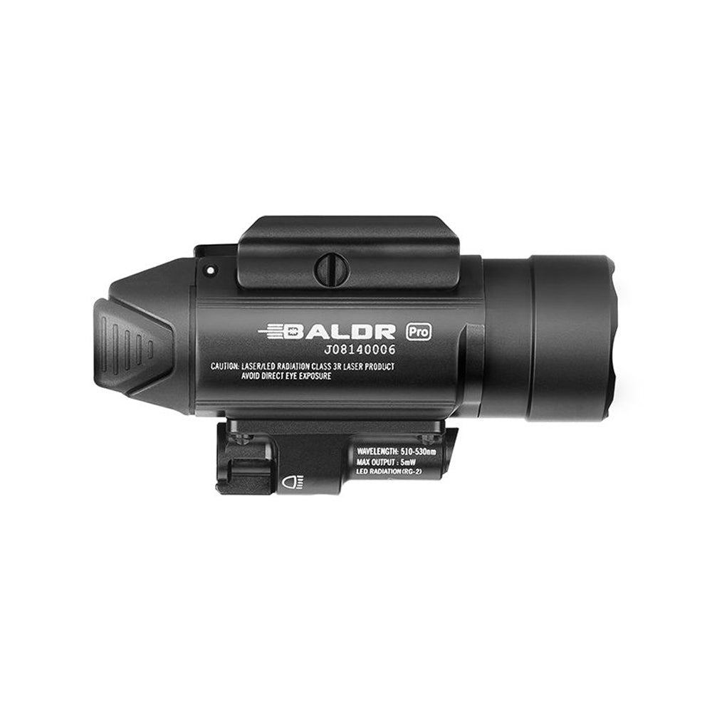 Olight BALDR Pro 1350 Lumen Rail Mount Light with Green Laser Black-Tactical Source LLC