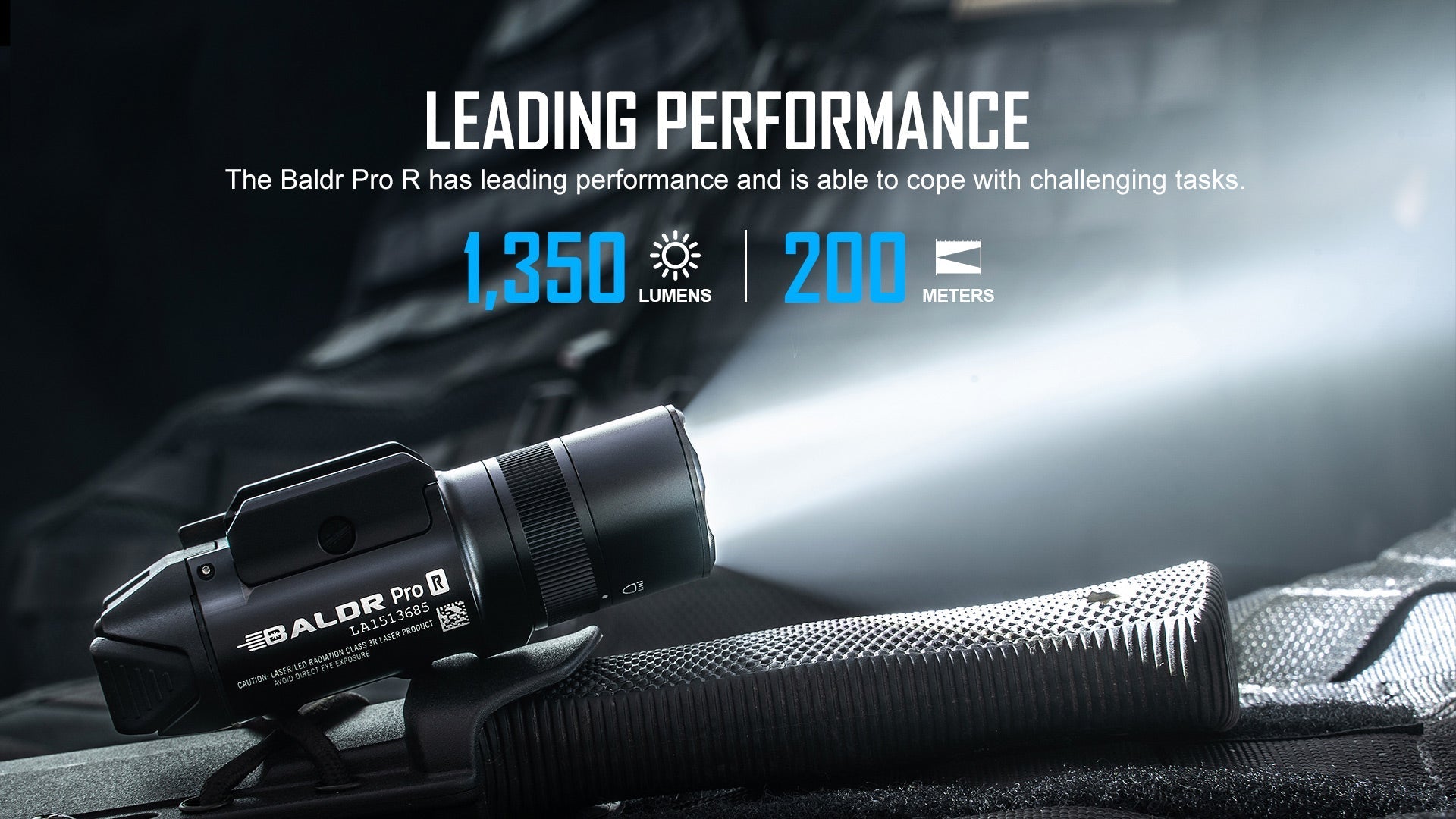 Olight BALDR Pro R Tactical Flashlight Green Laser Combo 1350 Lumen-Tactical Source LLC