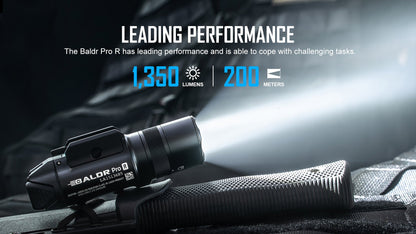 Olight BALDR Pro R Tactical Flashlight Green Laser Combo 1350 Lumen-Tactical Source LLC
